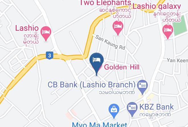 Lashio - Golden Hill Hotel Lashio Maps