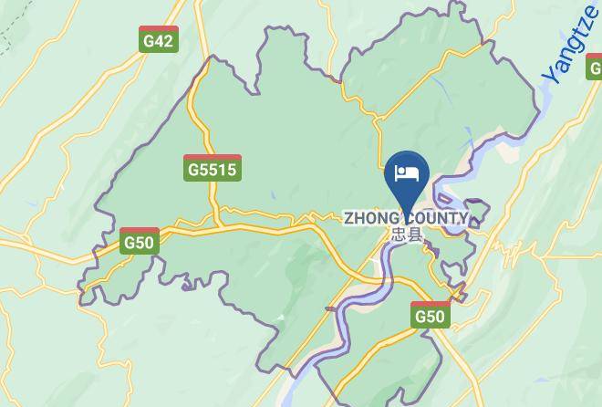 Zhongxian County - Golden Horse Hotel Maps