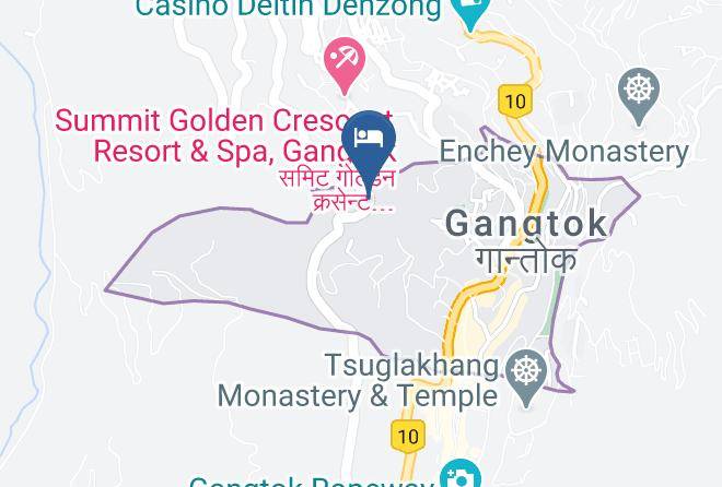 Gangtok - Golden Sunrise & Spa Maps