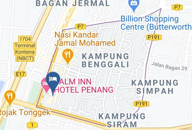 Butterworth - Golden Oriental Hotel Maps