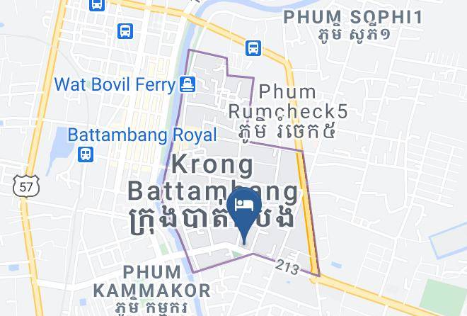 Battambang City - Golden Palace Hotel Maps