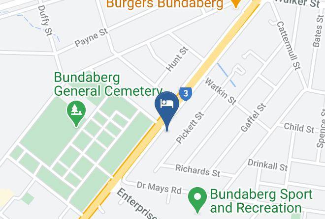 Bundaberg - Golden Palms Motor Inn Maps