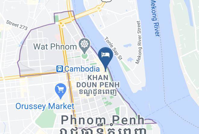 Doun Penh - Golden Port Hotel Maps