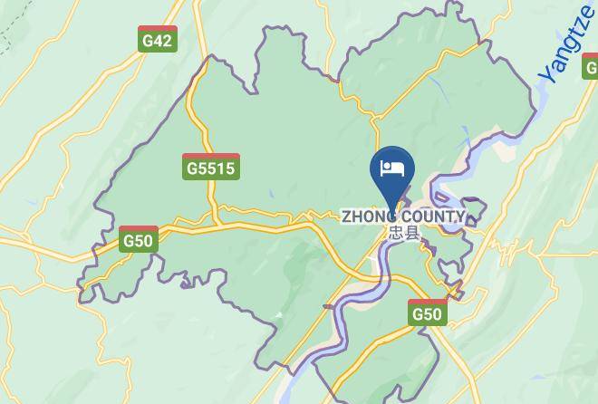 Zhongxian County - Golden Port Hotel Maps
