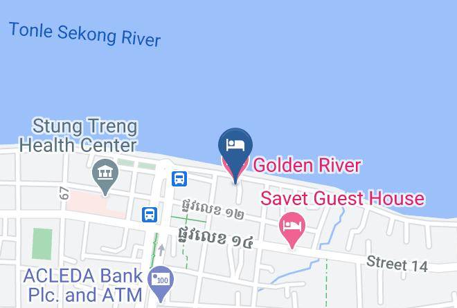 Stueng Traeng Town - Golden River Hotel Maps