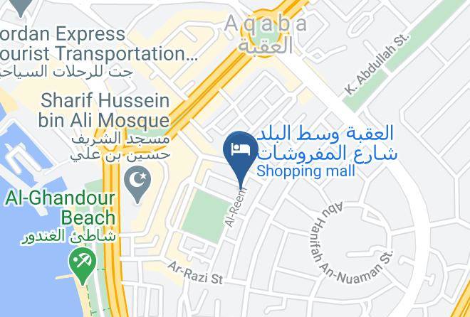 Al Aqaba Qasabah - Golden Rose Hotel Maps