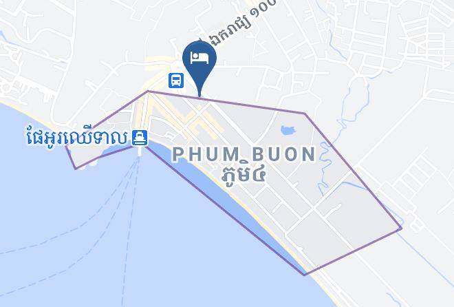 Preah Sihaknuk Town - Golden Sand Hotel Maps
