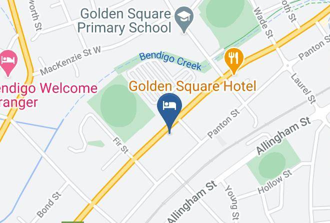 Golden Square Motor Inn Map