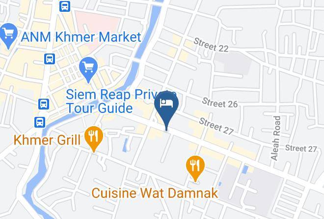 Golden Temple Hotel Karte - Siem Reap - Siem Reab Town