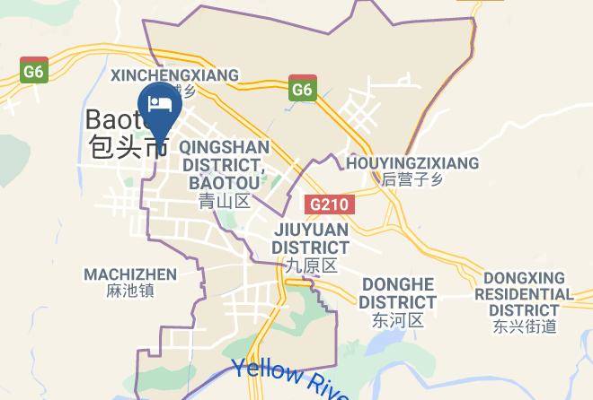 Baotou - Golden Top Hotel Maps