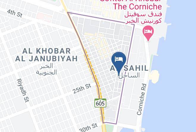 Al Khobar - Golden Tower Hotel Maps