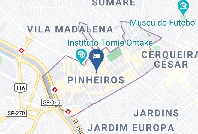 Sao Paulo Pinheiros - Golden Tower Sao Paulo Hotel Maps