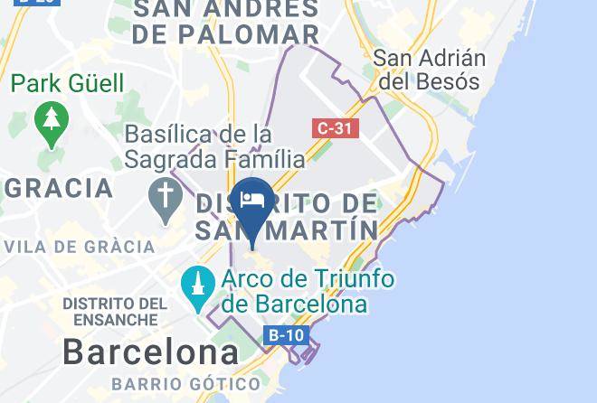 Golden Tulip Barcelona Map