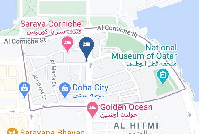 Golden Tulip Doha Map