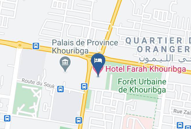 Tadla Azilal - Hotel Farah Khouribga Maps