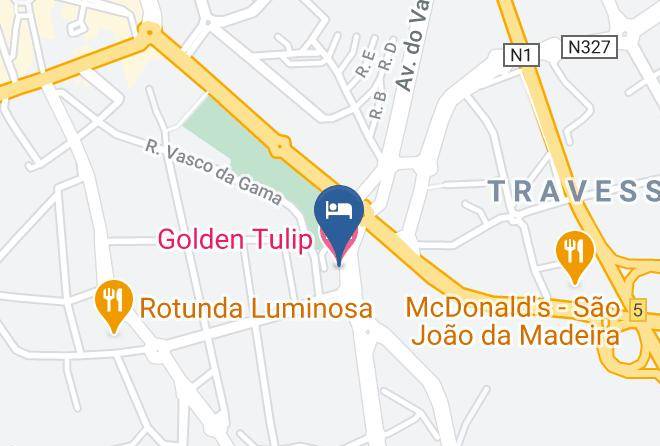 Sao Joao Da Madeira - Golden Tulip Hotel Maps