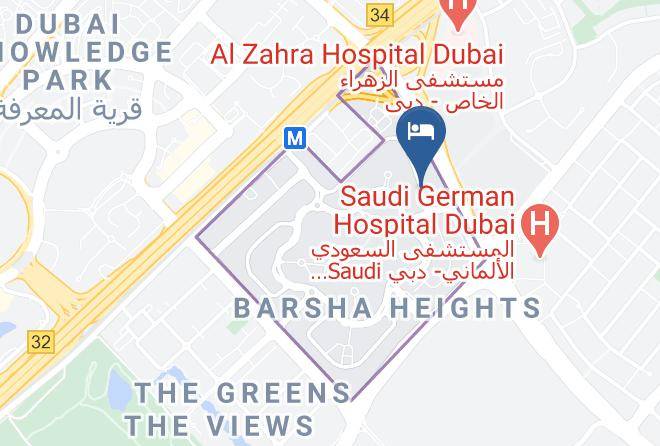 Dubai - Golden Tulip Media Hotel Maps