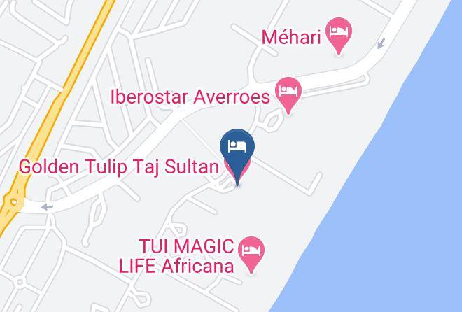 Tunisia - Golden Tulip Taj Sultan Maps