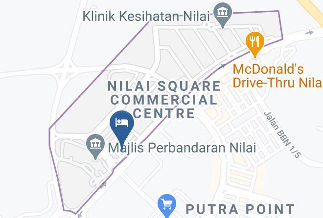 Seremban - Golden View Hotel Nilai Maps