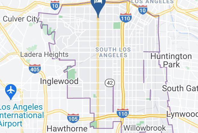 Los Angeles - Golden West Manor Motel Maps