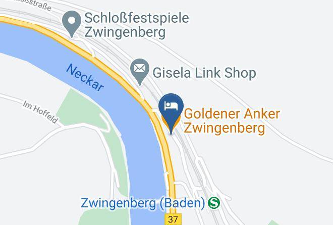 Neckar Odenwald Kreis - Goldener Anker Zwingenberg Maps