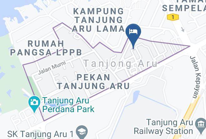 Goldenhill Hotel Tanjung Aru Sabah Map