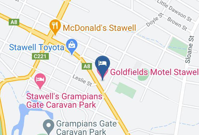 Northern Grampians - Goldfields Motel Stawell Maps