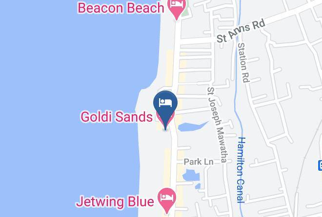Goldi Sands Hotel Map