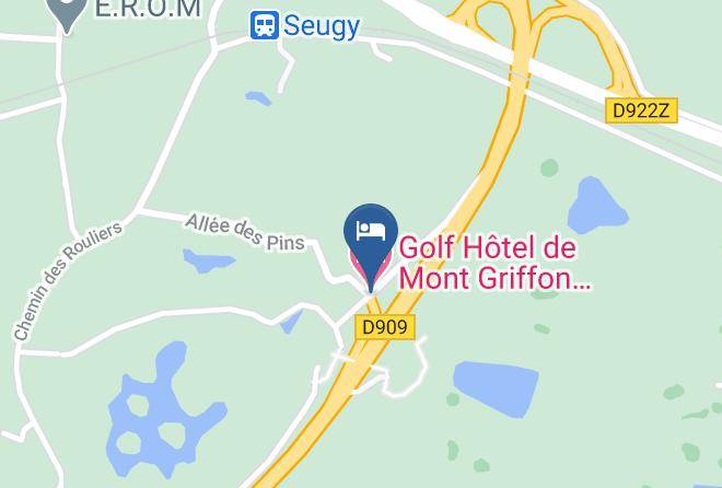 Val D Oise - Golf Hotel De Mont Griffon Restaurant Des Lacs Maps
