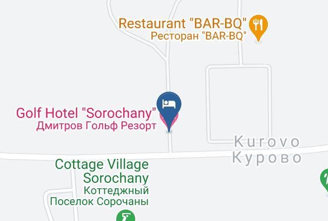 Golf Hotel Sorochany Map