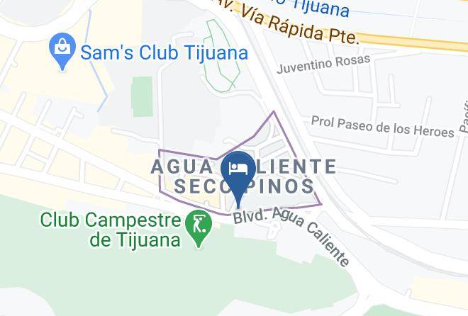 Tijuana - Golf Hotel Tijuana Maps