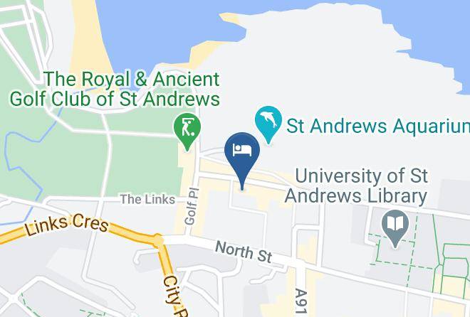 Fife - Golfers Dream 100 Yards To The Old Course Staycation St Andrews Maps