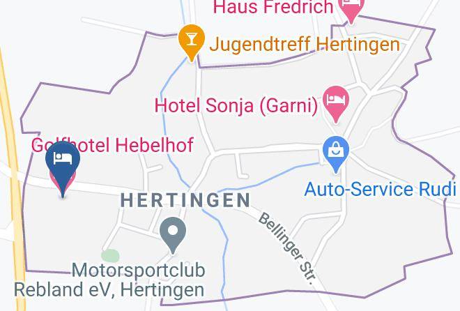 Golfhotel Hebelhof Map