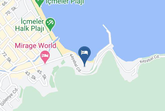 Marmaris - Hotel Golmar Beach Maps