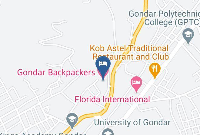 Gonder - Gondar Backpackers Maps