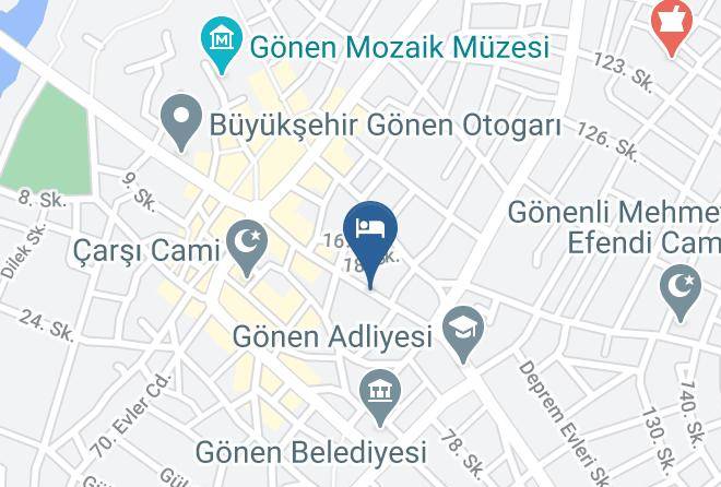 Gonen Otel Bahar Bahar Otel Gonen Map