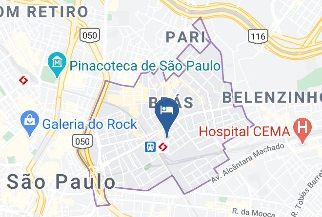 Sao Paulo Bras - Gonzaga Palace Hotel Maps