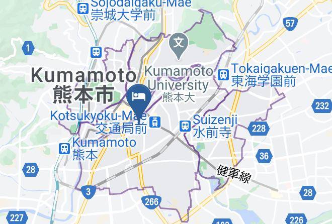 Kumamoto City Chuo Ward - Good Inn Matsubashi Maps