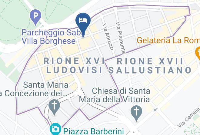 Rome - Good Life Suites Via Veneto Maps