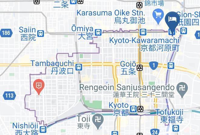 Kyoto City Shimogyo Ward - Good Nature Hotel Kyoto Maps