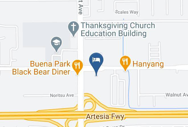 Orange - Good Nite Inn Buena Park Orange County Maps