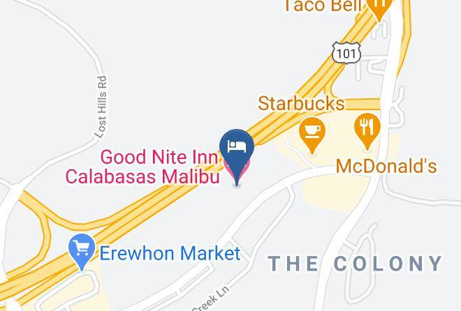 Los Angeles - Good Nite Inn Calabasas Malibu Maps