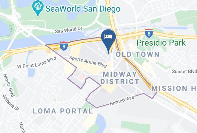 San Diego - Good Nite Inn Near Seaworld Maps