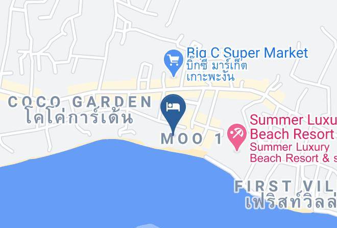 Amphoe Ko Pha Ngan - Goodtime Beach Backpackers Koh Phangan Maps
