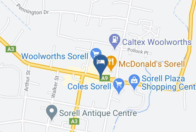 Sorell - Gordon Highlander Hotel Maps