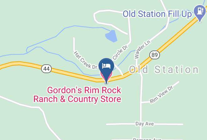 Shasta - Gordons Rim Rock Ranch & Country Store Maps