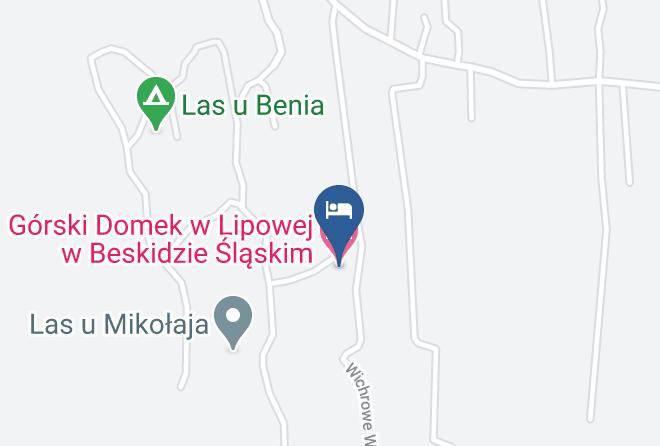 Gorski Domek W Lipowej W Beskidzie Zywieckim Map
