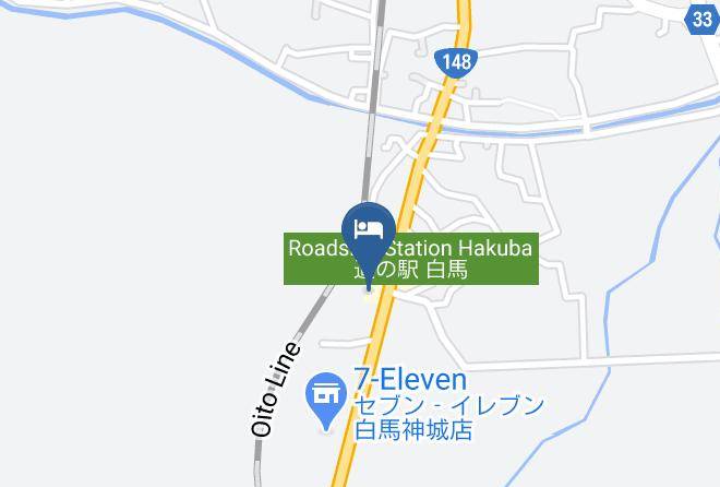 Hakuba Vil Kitaazumi District - Goryu Drive Station Maps