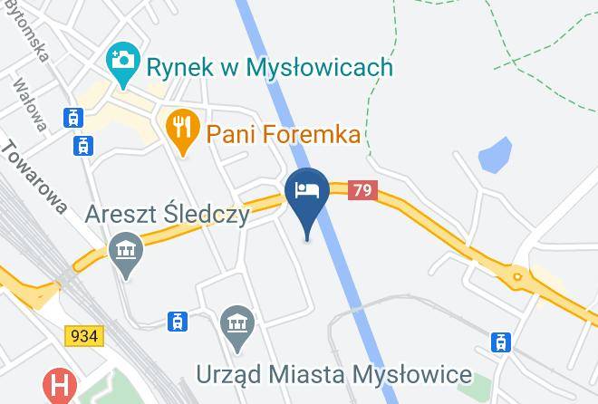 Myslowice - Gosciniec Mpark Noclegi Maps