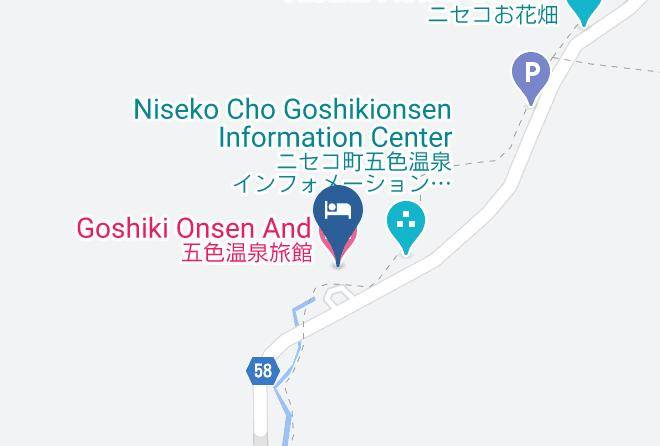 Niseko Townabuta District - Goshiki Onsen And Hotel Maps